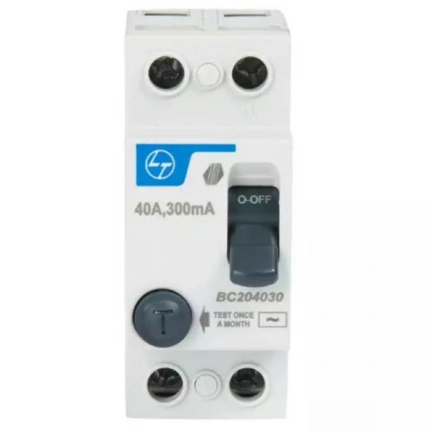 LT 40Amp 30mA,Double pole RCCB(White)